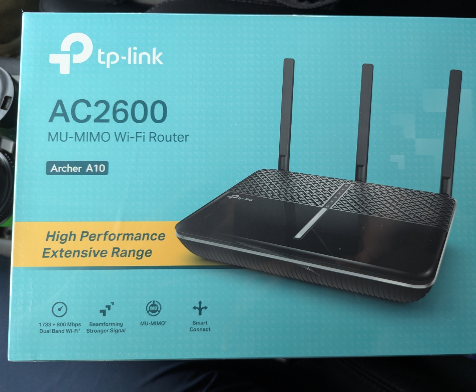 TP-LINK Archer A10 AC2600 MU-MIMO WiFi Router - Black