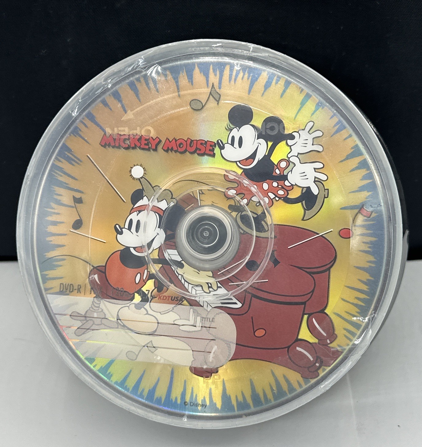 RHTF Disney Mickey Mouse 25 Pack DVD-R Premium Recordable Media 5 Designs