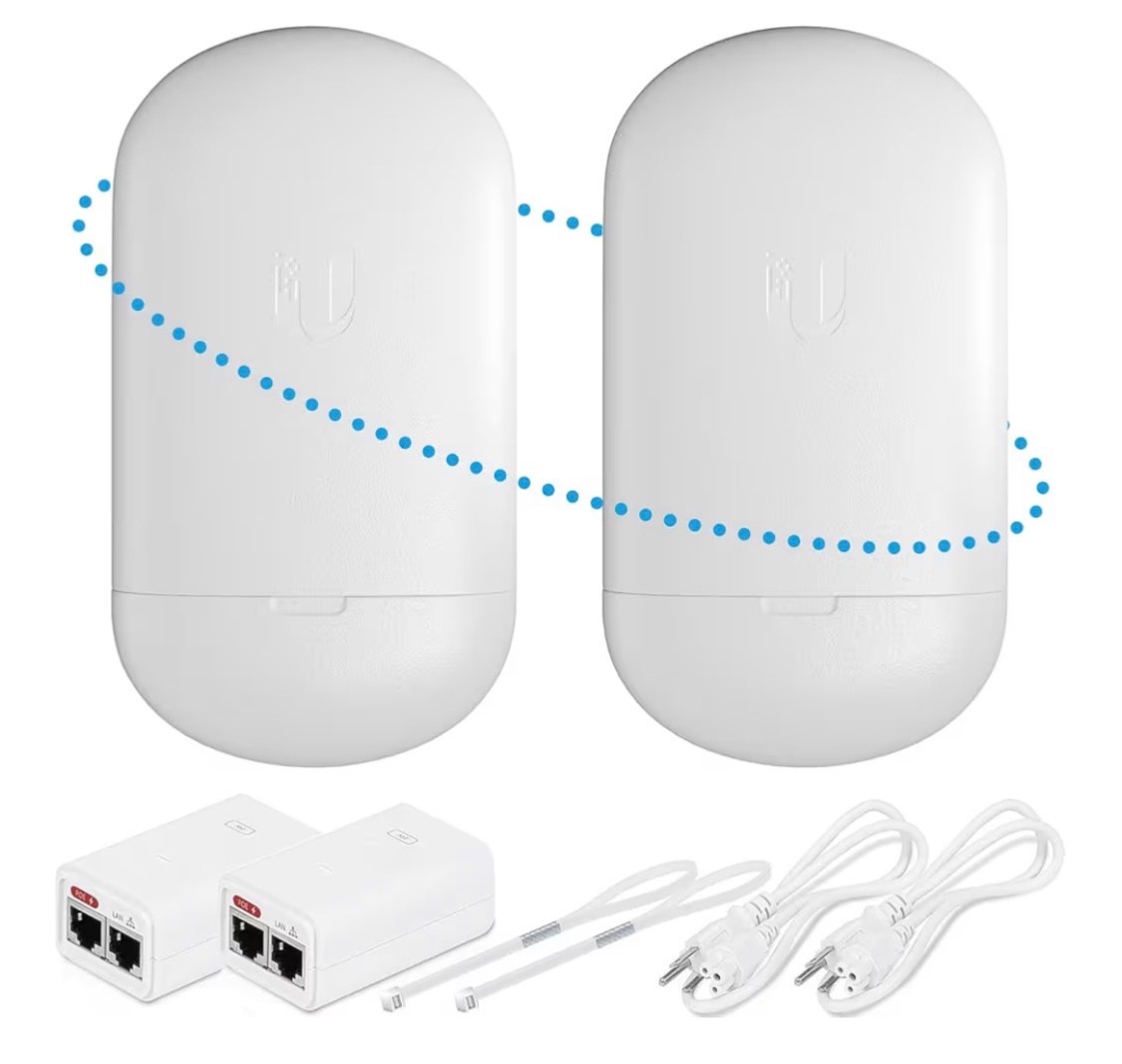 Wireless Bridge LOCO5AC Pre-Configured Bundle of 2, Point to Point Wi-Fi Bridge