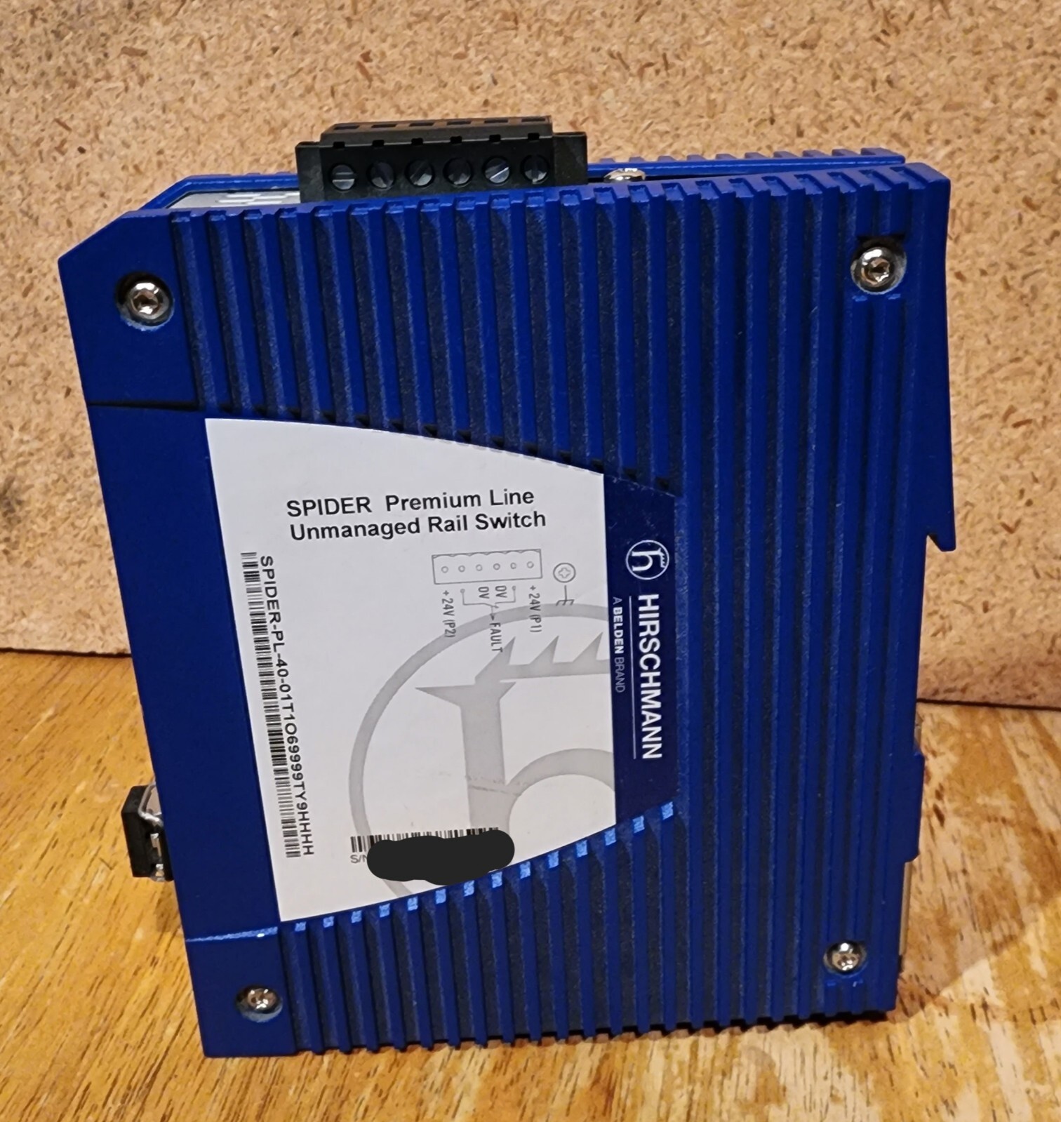 Hirschmann SPIDER-PL-40 Premium Line Unmanaged Rail Ethernet Switch New Pull-Off