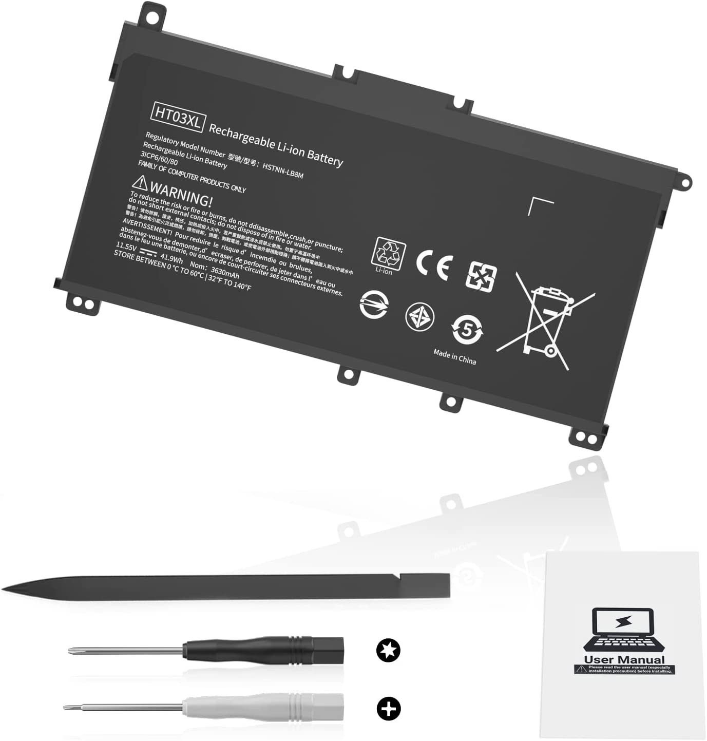 New Genuine OEM HT03XL Battery for HP Pavilion L11421-2C2 L11119-855 15-CS 15-DA
