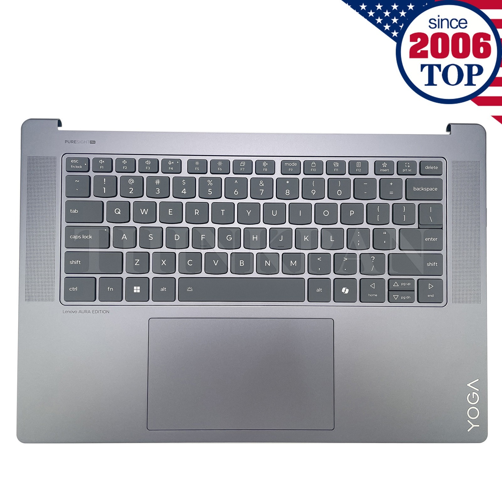 New Palmrest Keyboard For Lenovo Yoga Slim 7 15ILL9 83HM002WUS Luna Gray US