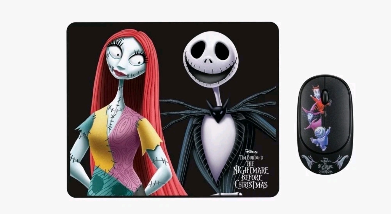  The Nightmare Before Christmas Disney Wireless Mouse And Mousepad New