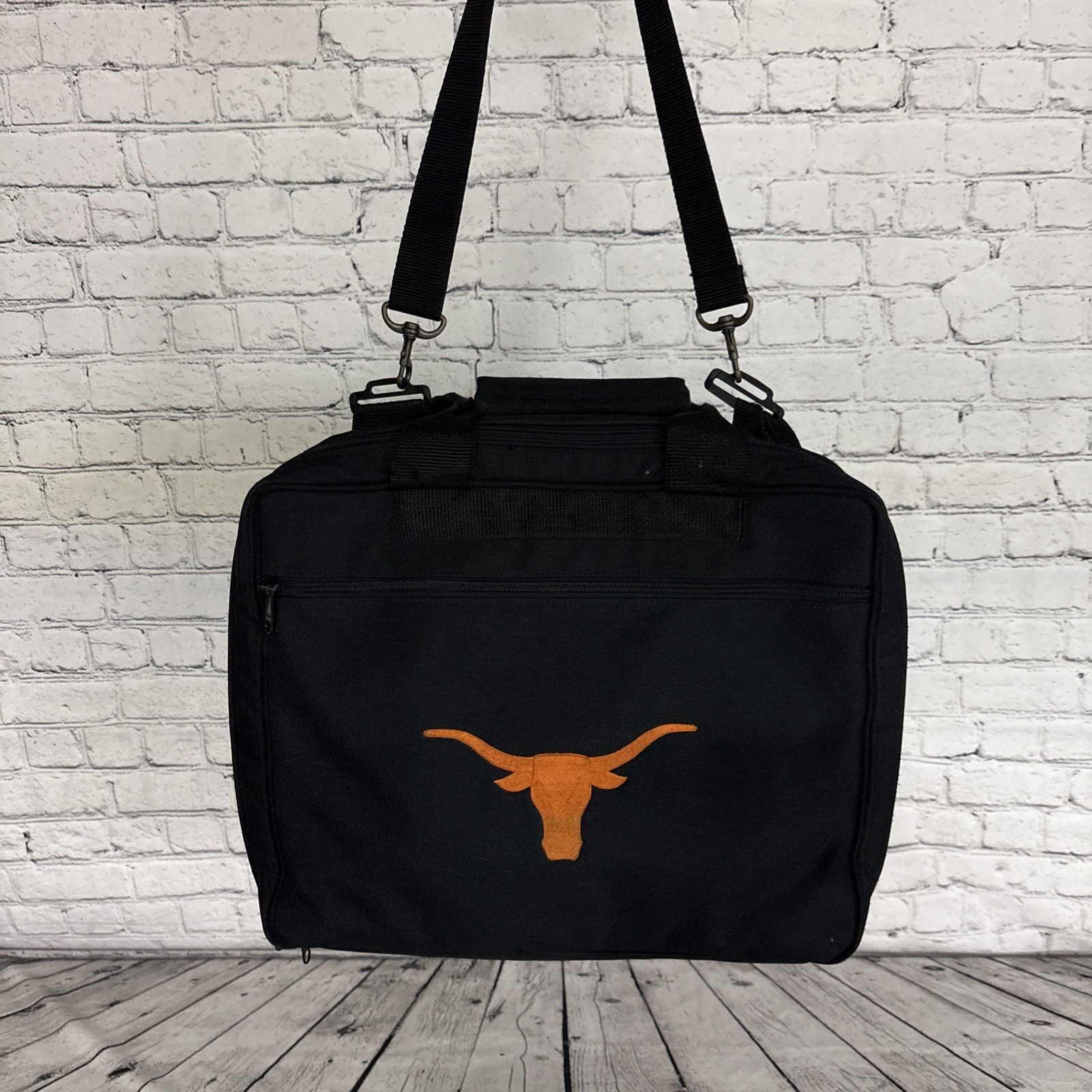 Large Texas Longhorns Laptop Computer Carrying Shoulder Case Fits 13" - 15" 