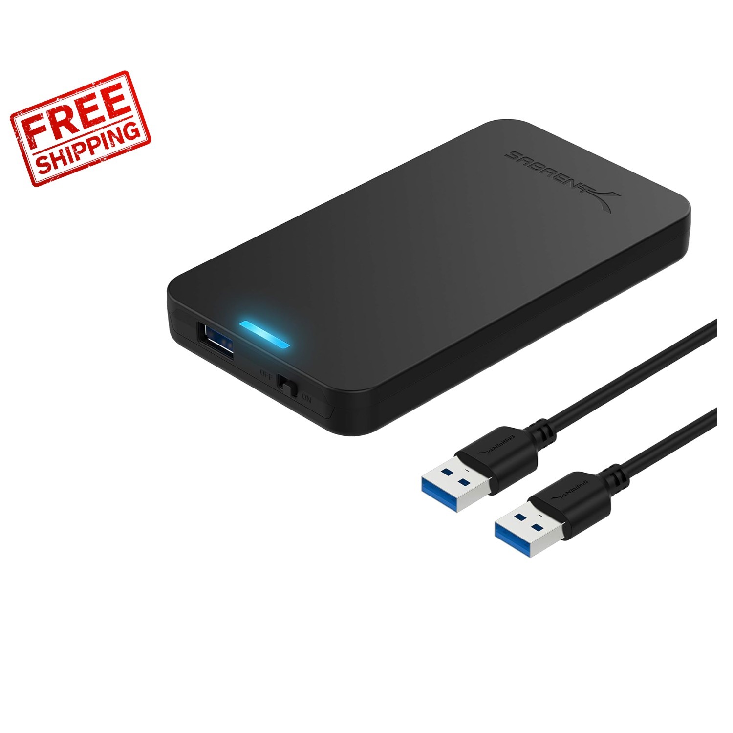 2.5 Inch USB 3.0 Tool-Free External Hard Drive Enclosure - 16TB SSD Optimized