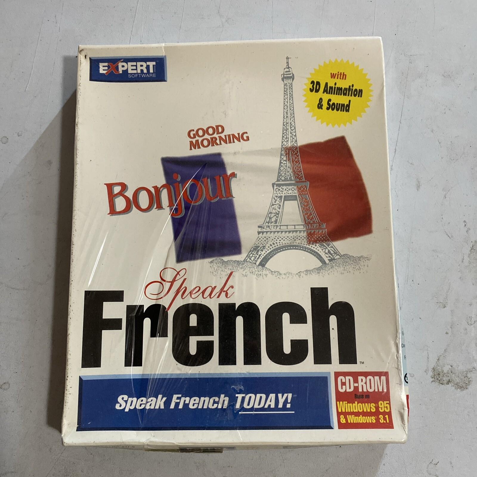Speak French CD-ROM Windows 95 - Expert Software - New Sealed