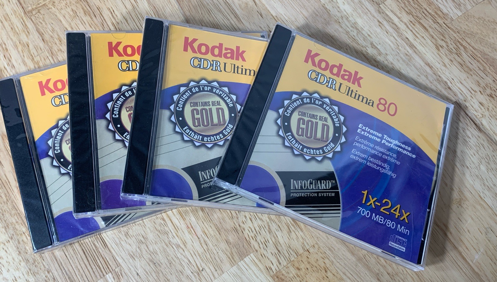 Kodak CD-R Ultima 700 MB/80 Min, 1x-24x, 4 Sealed Discs