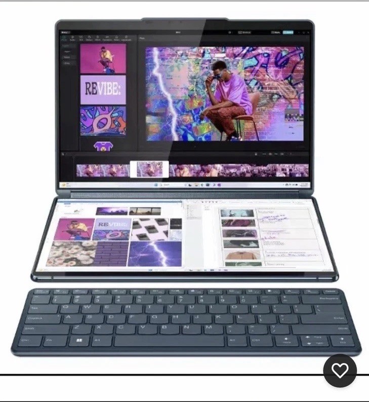 Lenovo Yoga Book 9i Dual Screen OLED Touch, I7-1355U, 16GB RAM