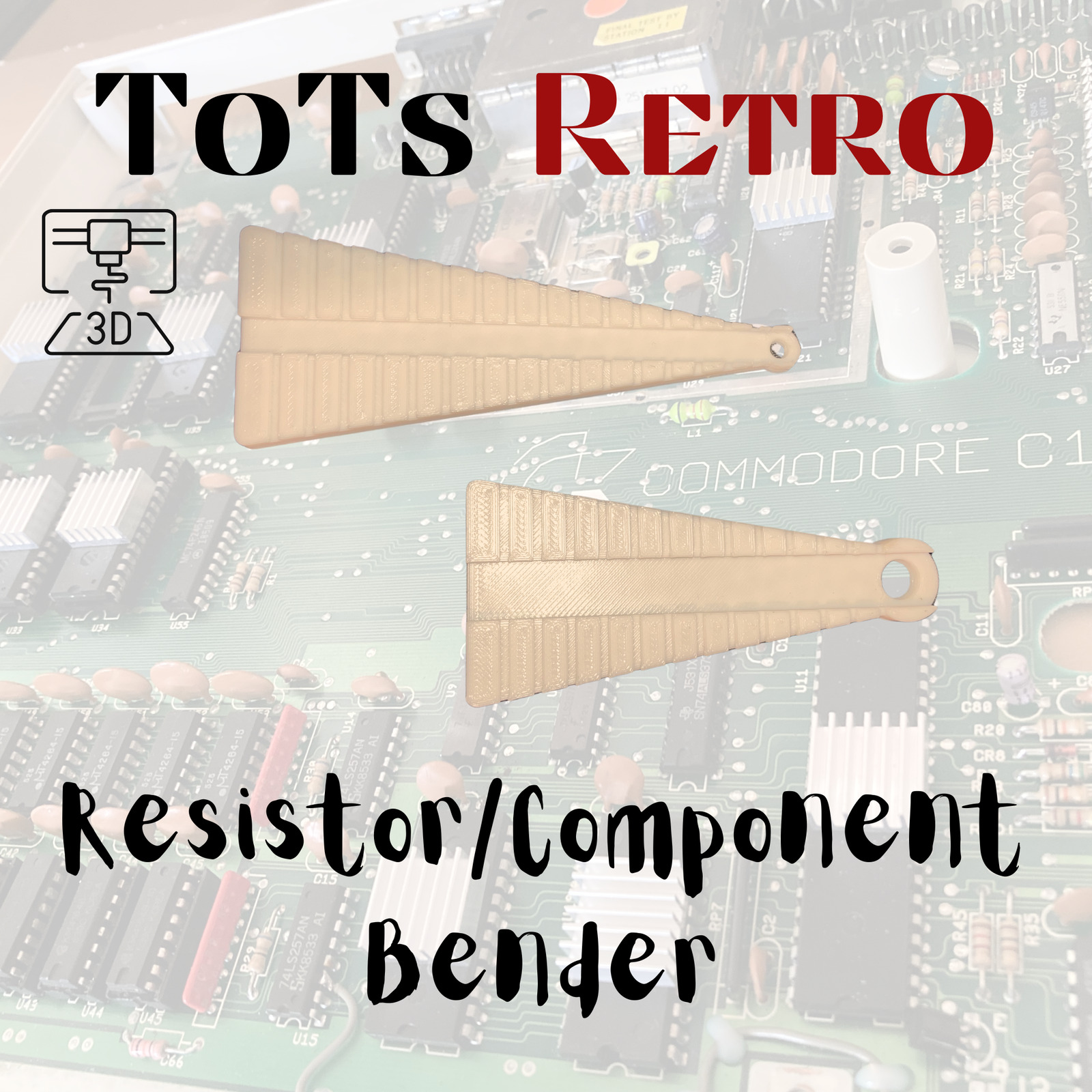 Resister Bender Tool 3d Printed Used for My Commodore Projects