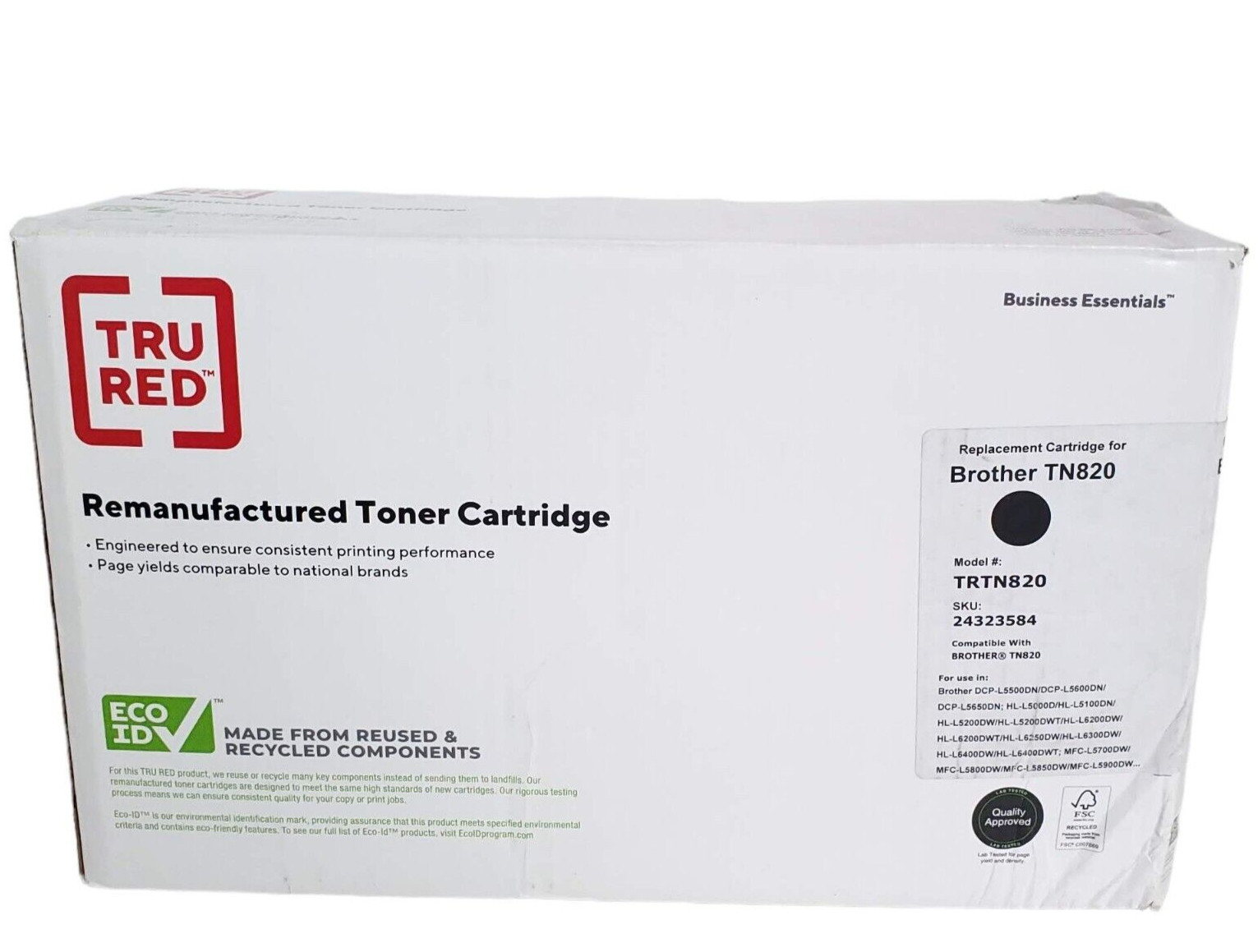 TRU RED Brother TN820 Black Toner Cartridge