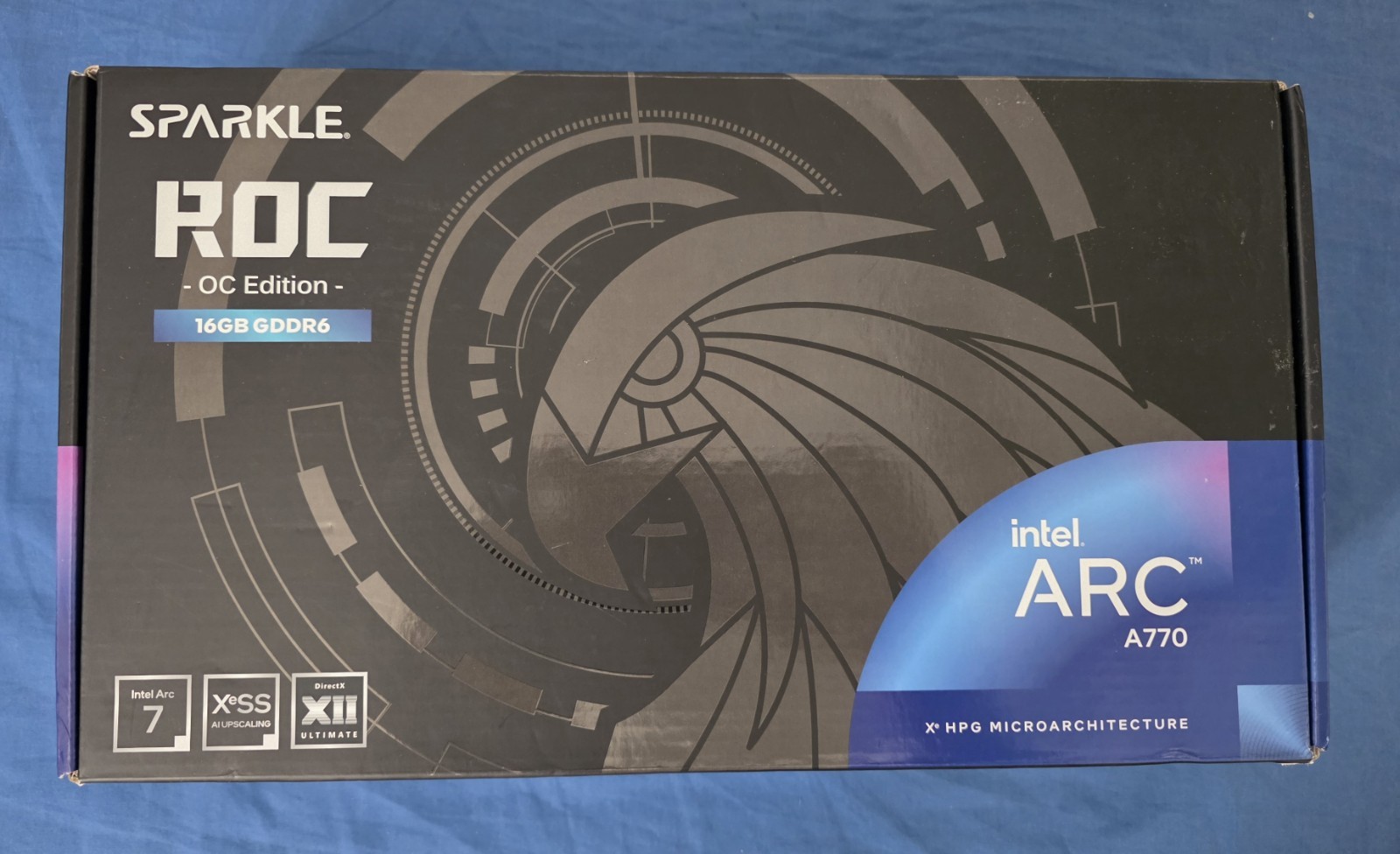 Used Intel Arc A770 16GB GDDR6 Sparkle ROC OC Edition Dual-Fan 2x6+2 pin Tested