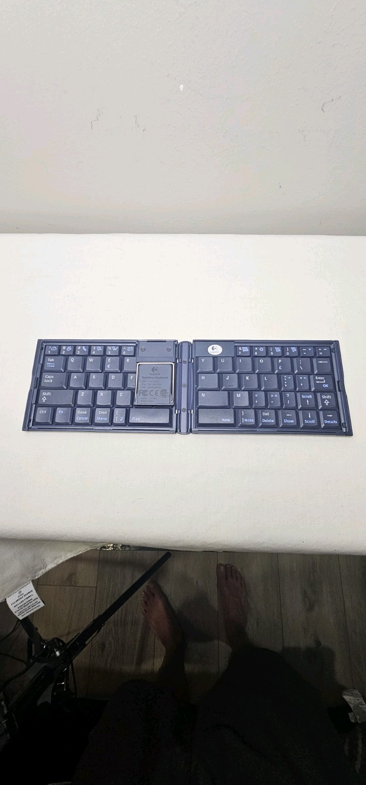 Logitech Typeaway Keyboard Ultra Slim Folding Keyboard for Multiple Palm Models