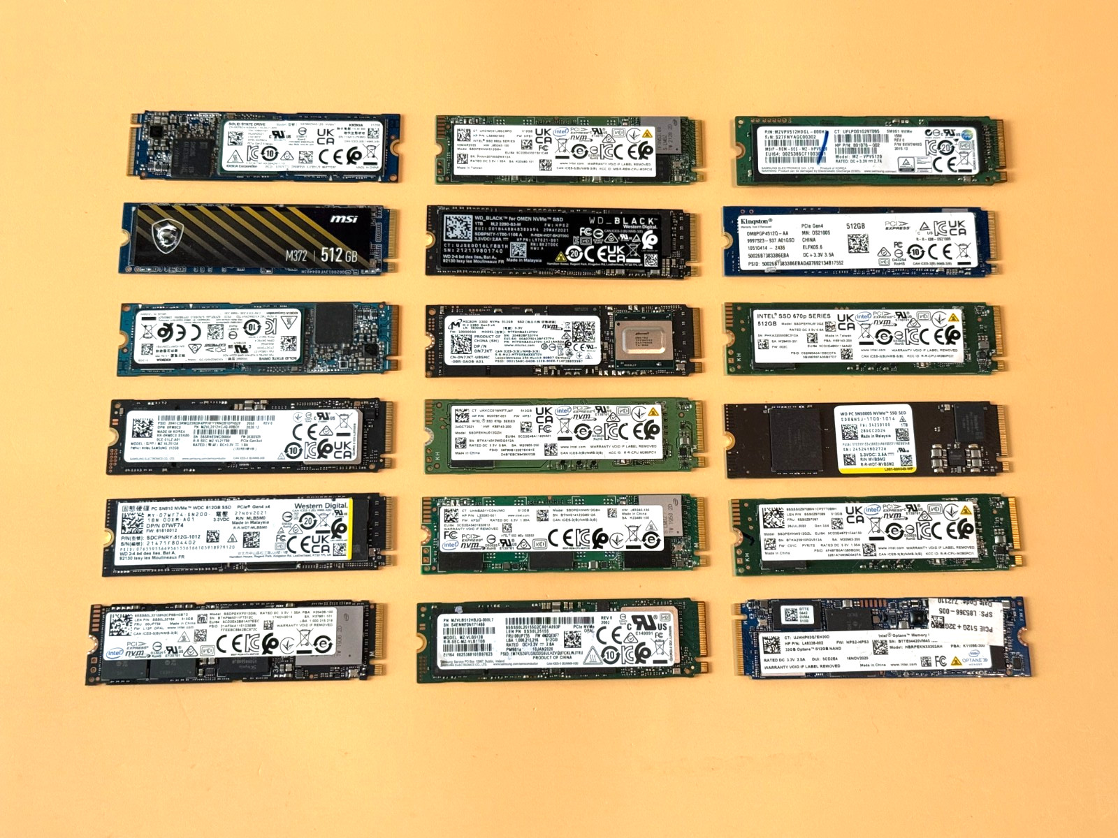 SINGLE 512GB SSD (WD / SK HYNIX / MICRON  ETC) M.2 NVEe 2280 Solid State Drive