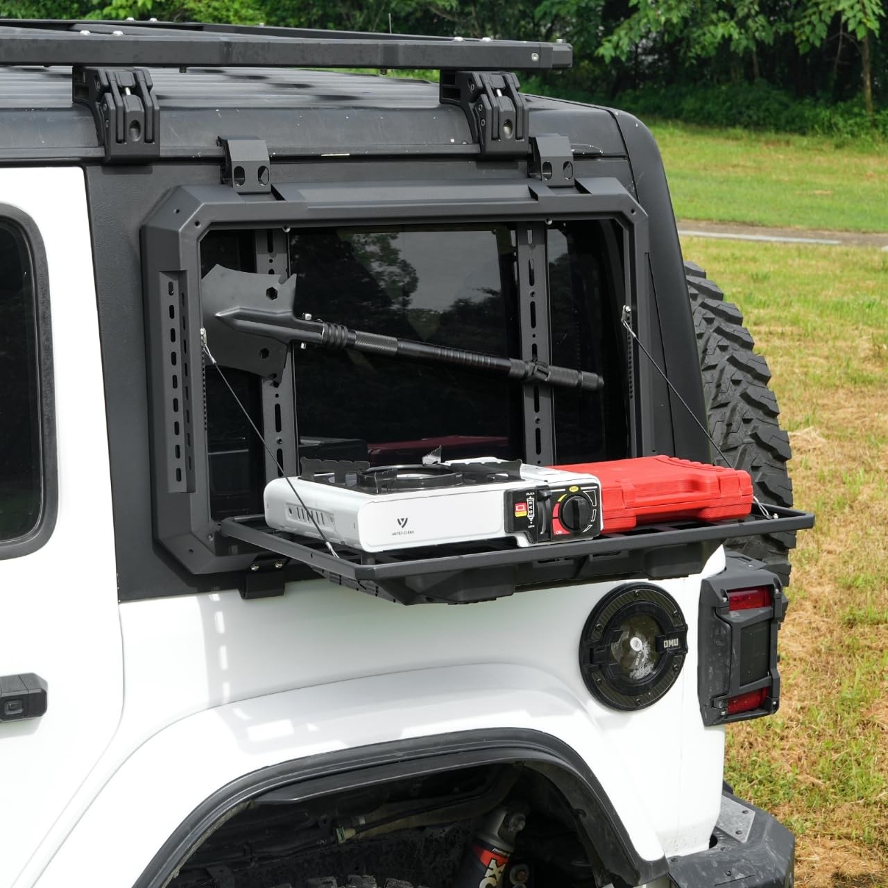 Rear Window Storage Table Molle Panel Flank Kit Rear Foldable Window Shelf fo...
