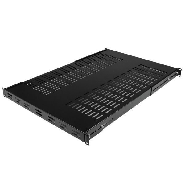 StarTech ADJSHELFHDV 1U 19" Adjustable Depth Vented Rack Mount Shelf Heavy Duty