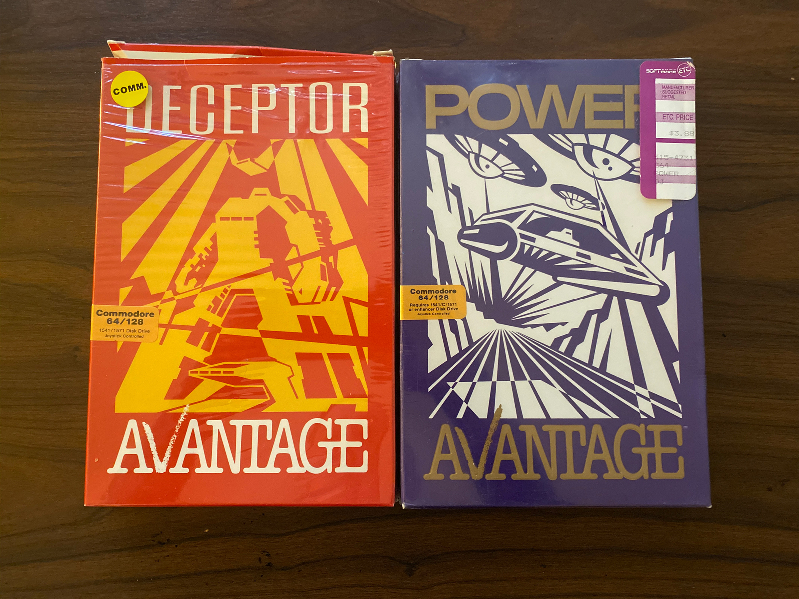 Decepter & Power Avantage Commodore Floppy Disk Computer Games