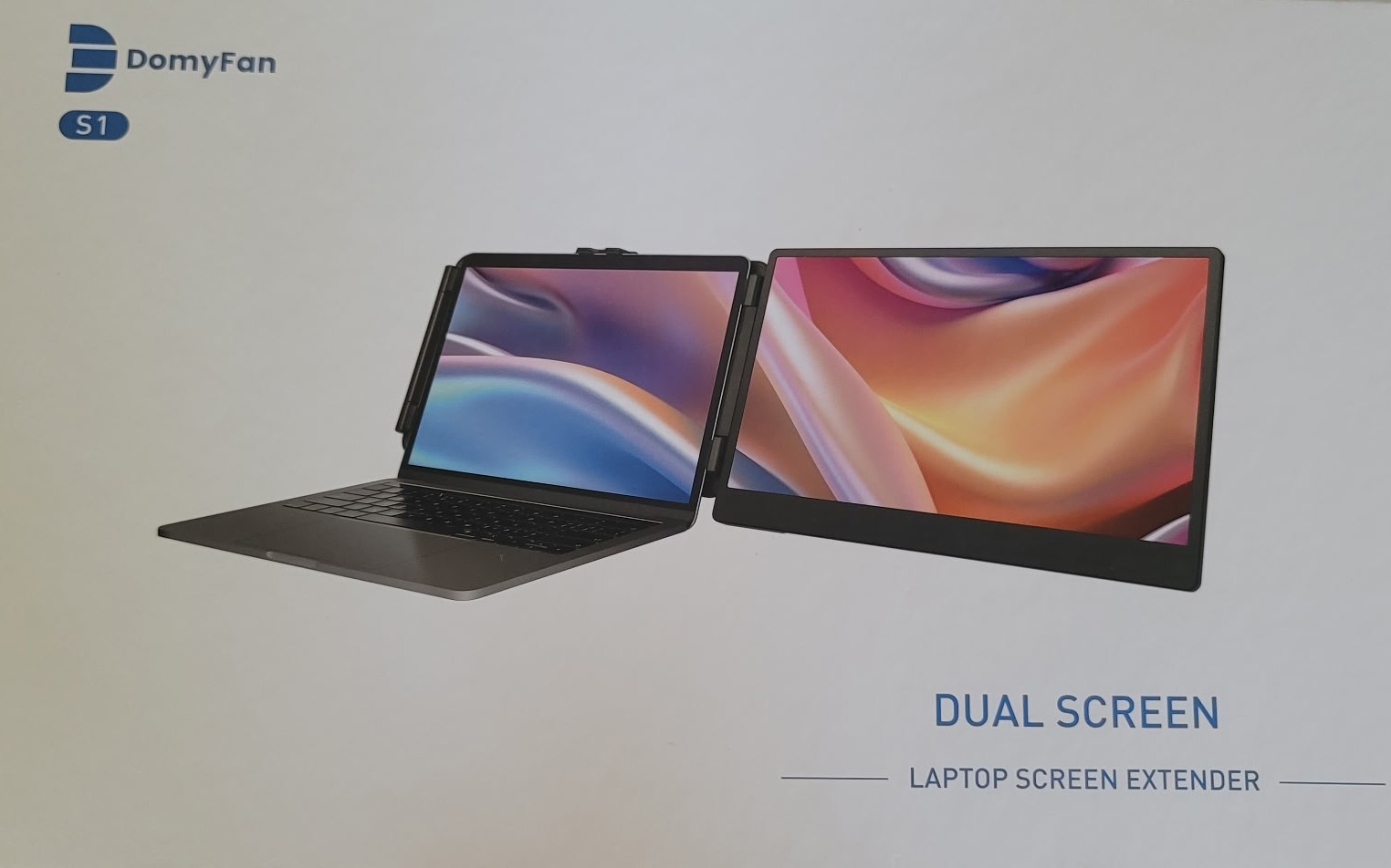 NEW DomyFan S1 Dual Screen Laptop Screen Extender 14” FHD 1080P IPS USB-C HDMI P