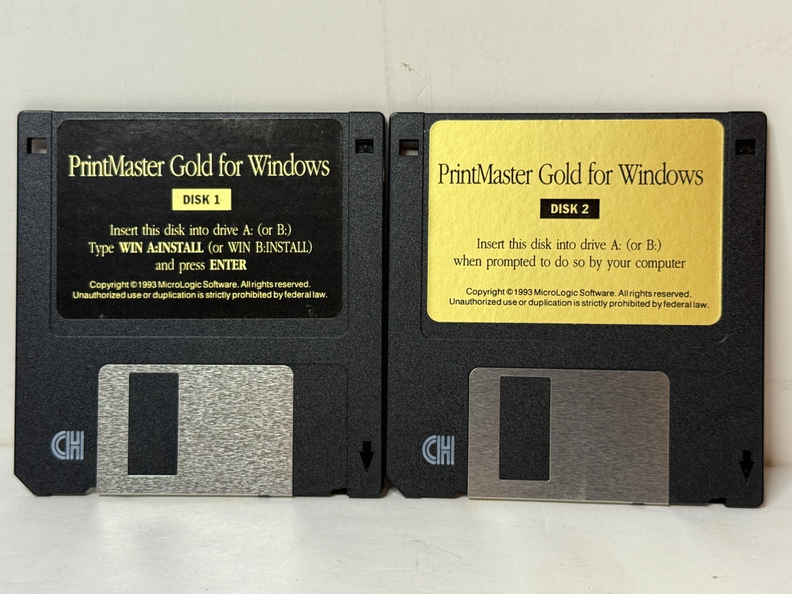 PrintMaster Gold for Windows MicroLogic Software ©1993 Vintage Software