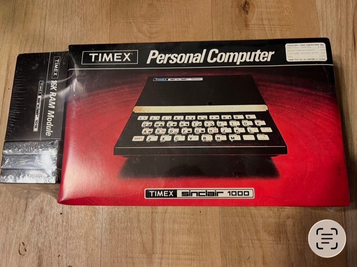Rare Sealed Timex Sinclair 1000 Computer w/16K RAM Module Organizer and Games