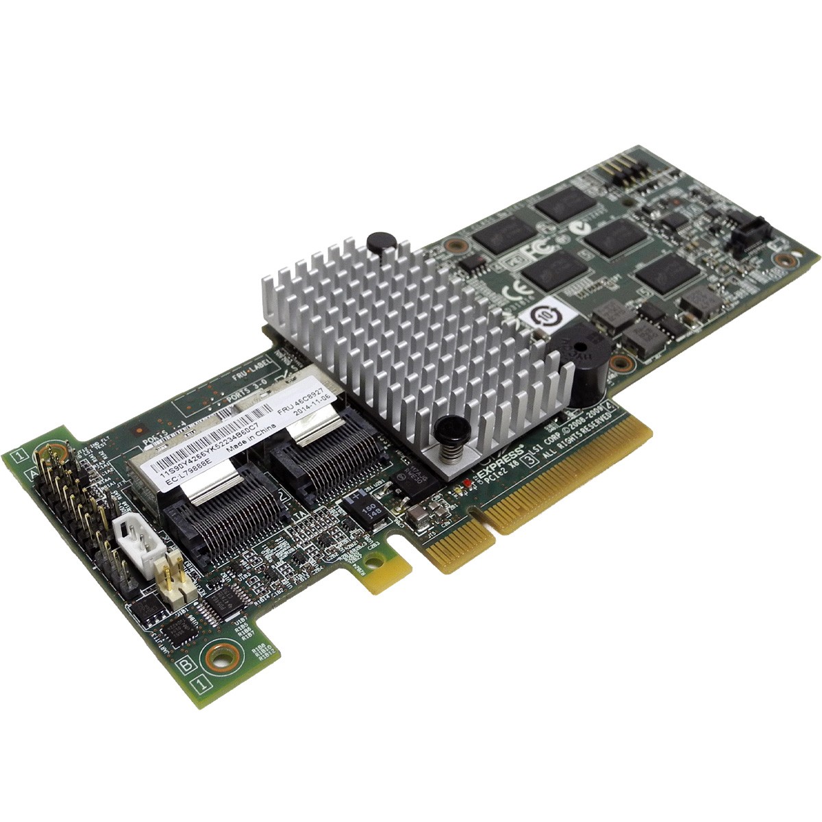 IBM ServeRAID M5015 6G 2-Port PCIe x8 RAID Controller 46C8927 46M0851 No Bracket