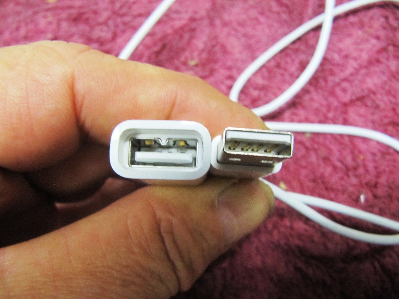 Genuine APPLE Wired Keyboard Mouse To USB-A Extension Chord 591-0181 591-0240 