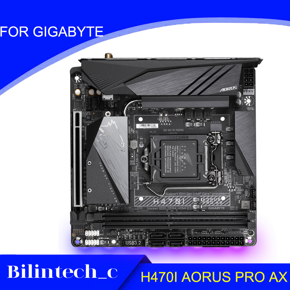 FOR GIGABYTE H470I AORUS PRO AX LGA1200 H470 DDR4 Motherbroad Test ok