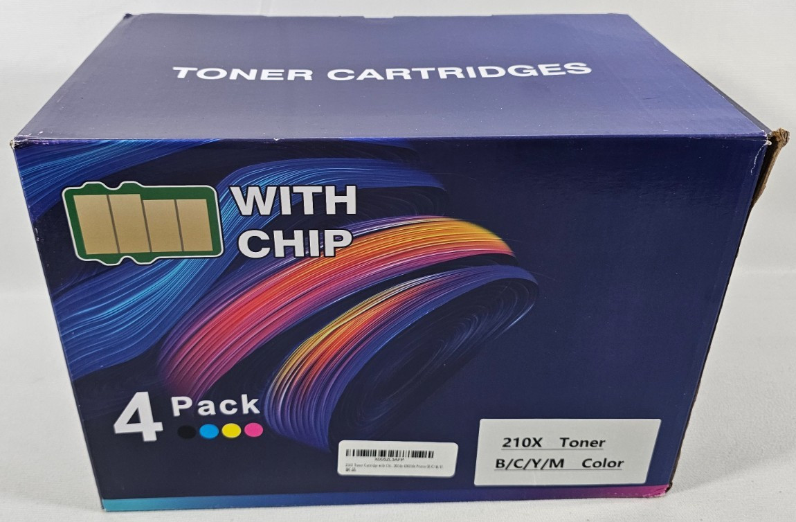 For HP 210X W2100X W2101X 4x Toner Cartridge Black Cyan Magenta Yellow with Chip