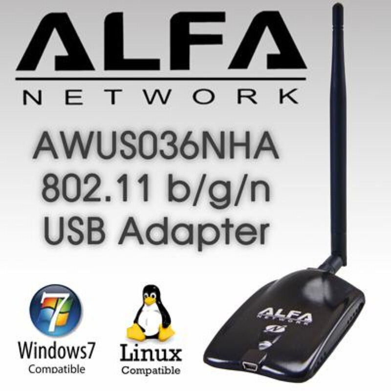 ALFA AWUS036NHA 802.11n Wireless-N Wi-Fi Adapter   Low Buffer Kali Compatible