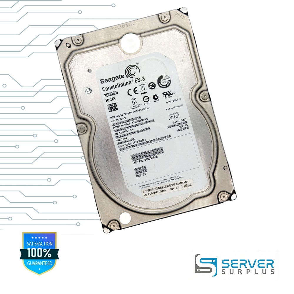 EMC Constellation ES.3 2000GB 3.5 in Enterprise HDD | 118033065 | ST2000NM0033