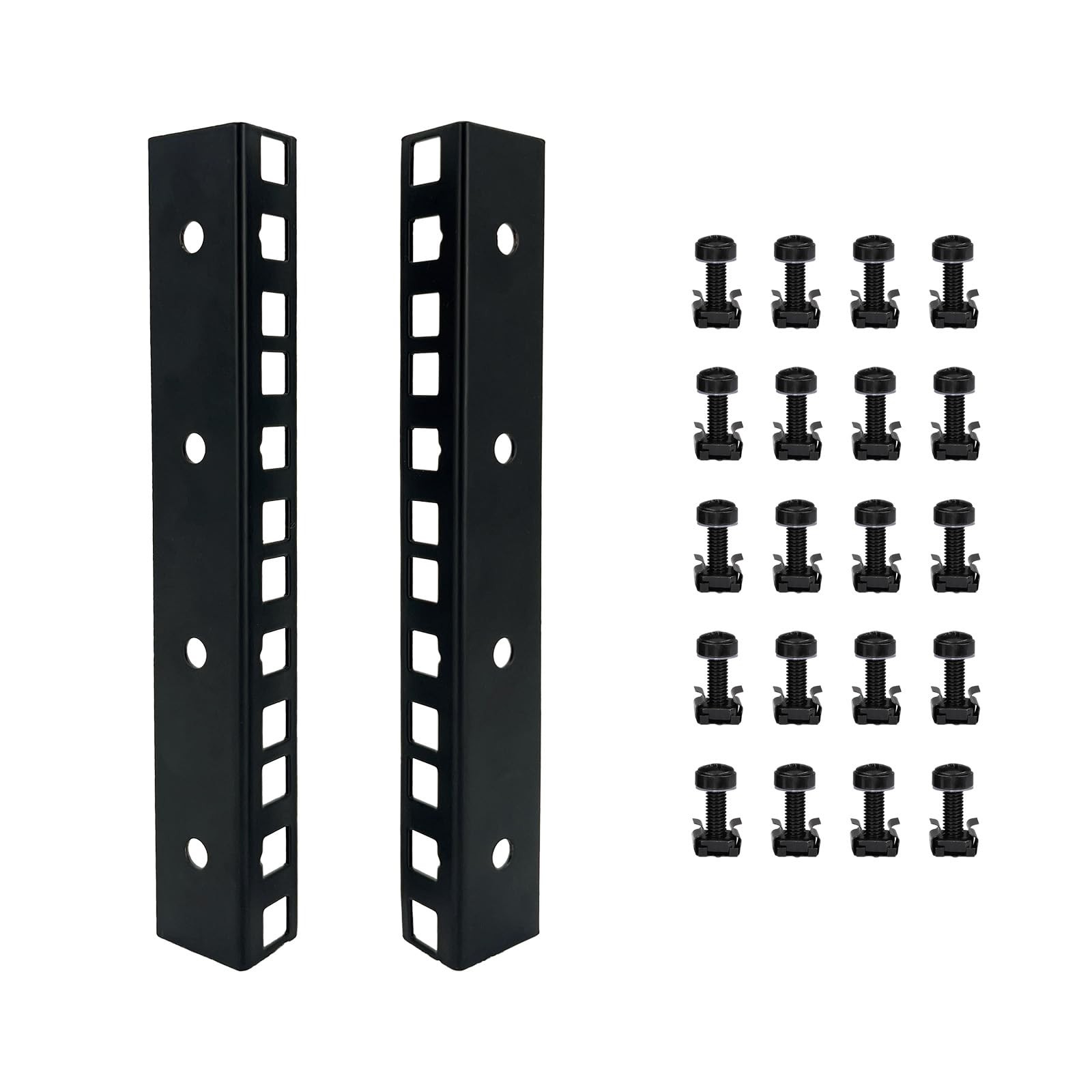 4U Rack Rails with M6 Screws & Nuts for Server Racks