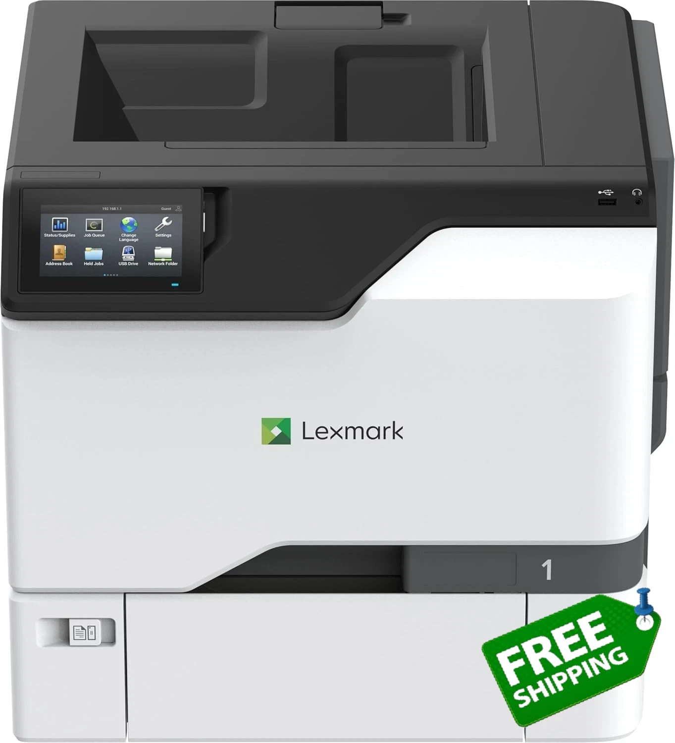 Lexmark CS735de Desktop Laser Printer, Integrated Duplex, 52ppm, 20k Page Vol.