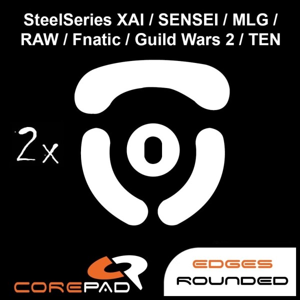 Corepad Skatez SteelSeries XAI Sensei MLG RAW Fnatic Guild Wars 2 Mouse Feet