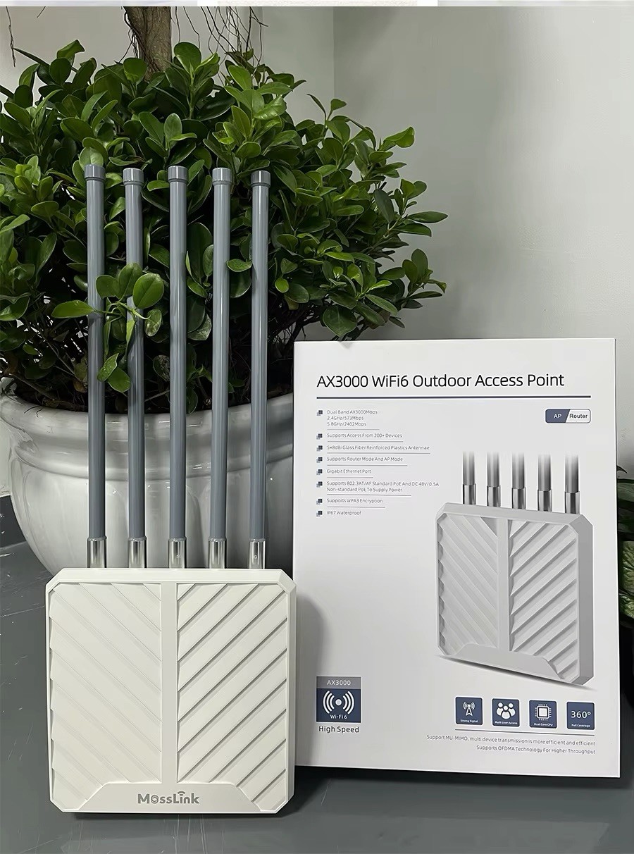 AX3000 Outdoor WiFi 6 Extender, IP67 Weatherproof Outdoor Access Point, Dual