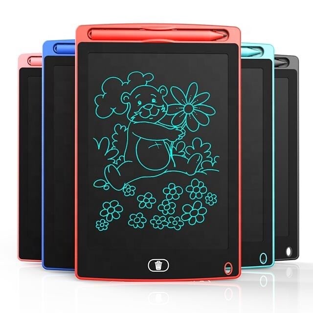 LCD Drawing Tablets White 40 Count 8.5" Portable LCD Writing Erasable Notepads
