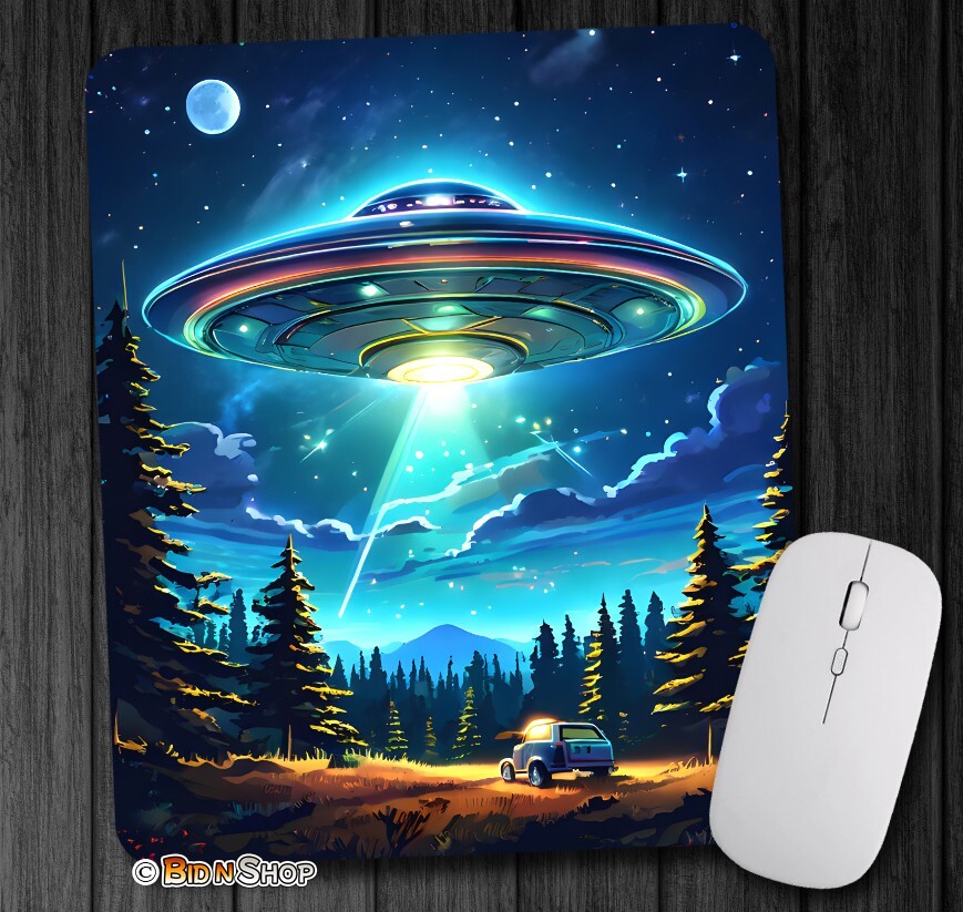 ALIENS UFO Abduction I BELIEVE - Mouse Pad / PC Mousepad - Game HOME OFFICE GIFT