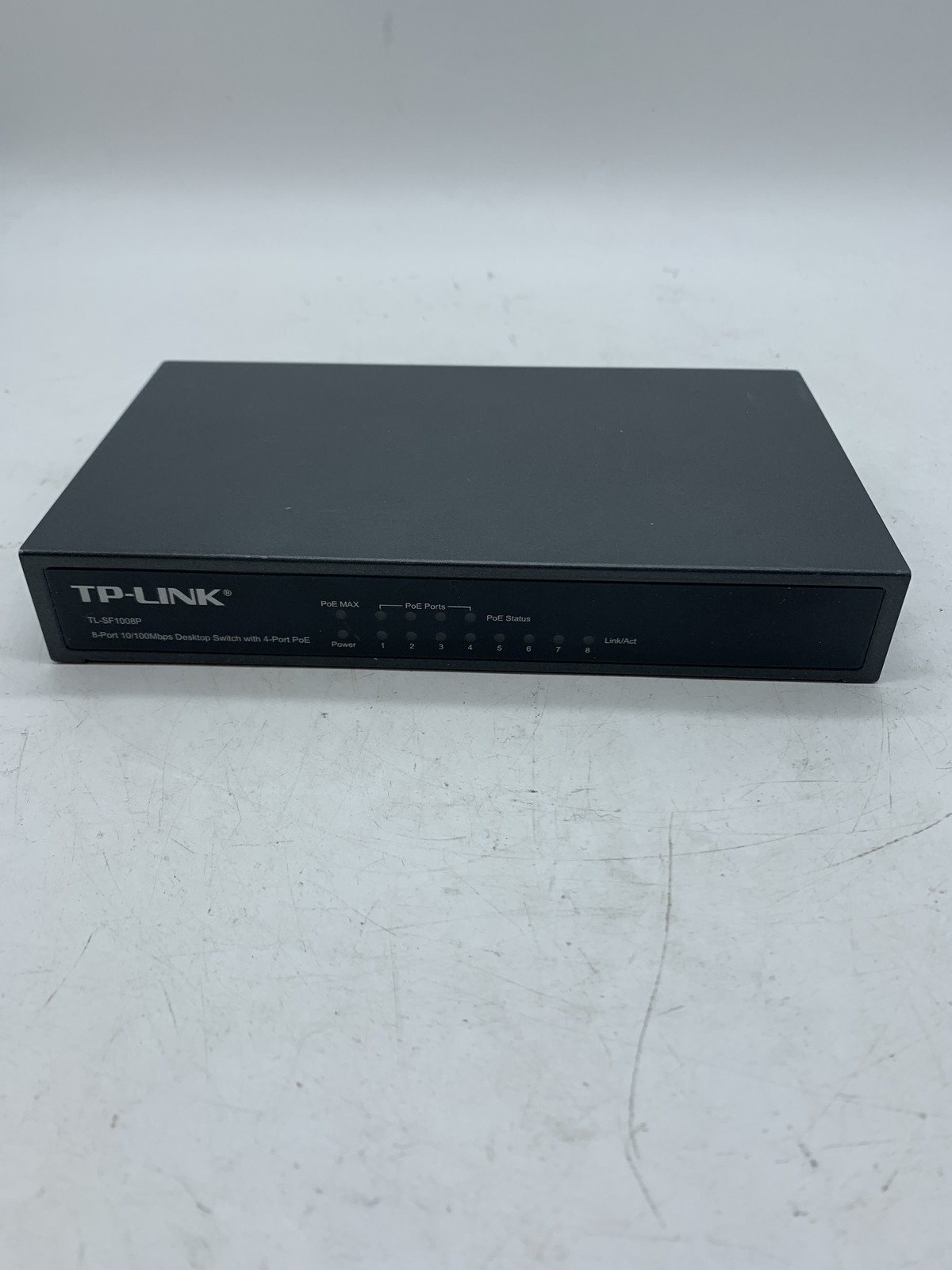 TP-Link TL-SF1008P 8-Port 10/100Mbps 4-Port Desktop Switch No Adaptor ~ FREE S/H