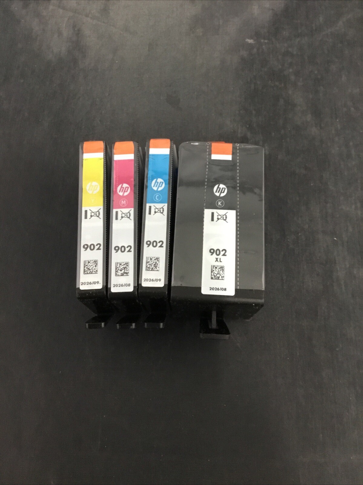 Genuine 902 XL Black & 902 Standard Color C/M/Y 4 Pack (Expires 12-2027)