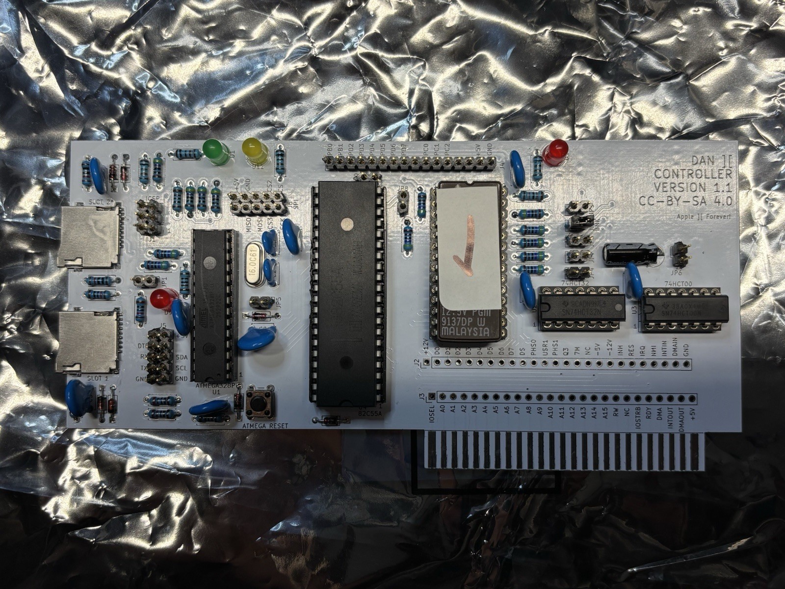 Apple II Dual SD Card Storage Interface ProDOS ATmega328P Retro Computer