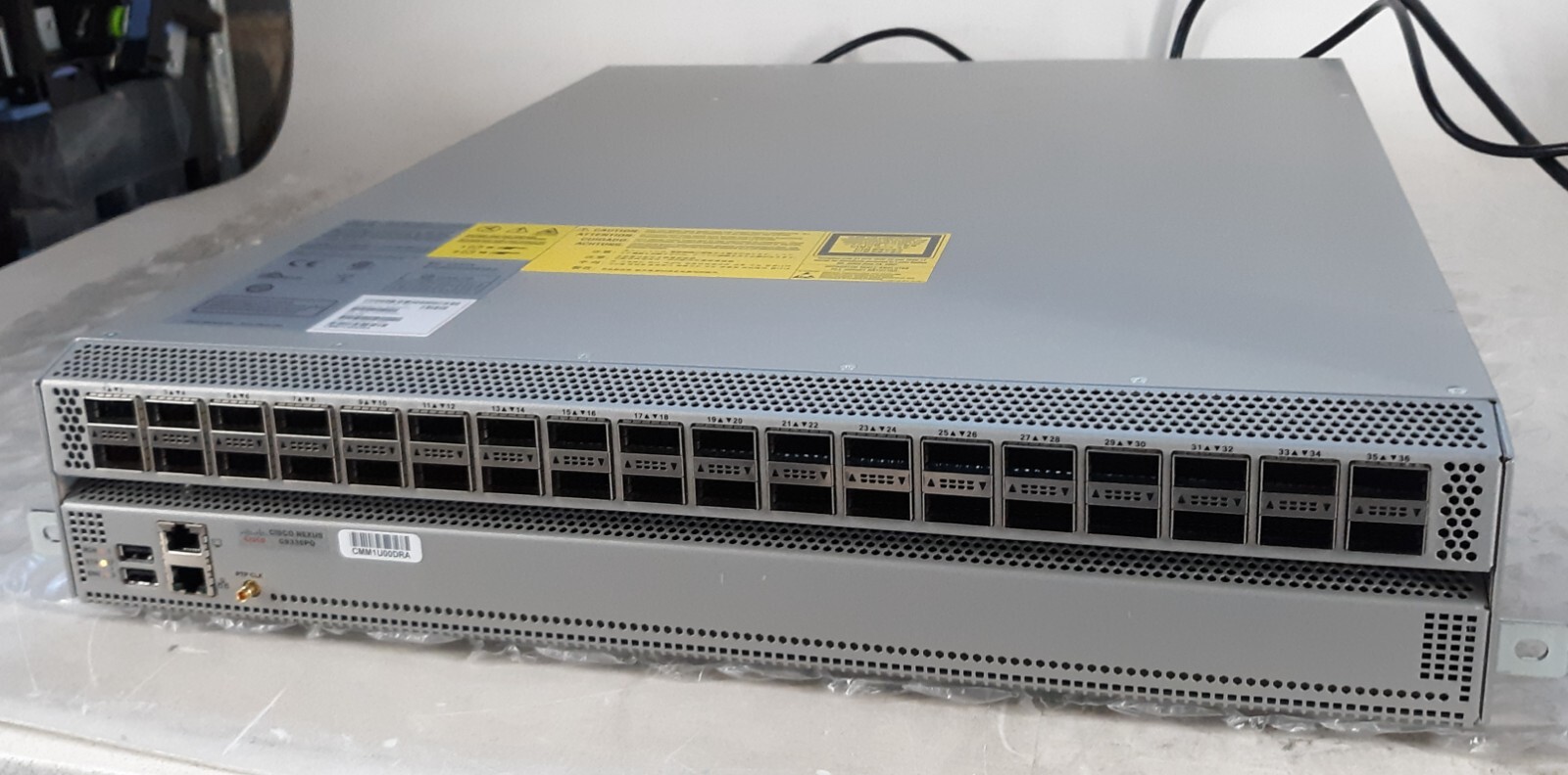 Cisco Nexus N9K-C9336PQ Spine Switch w/ 2x 1200w PSU + Ears + 2x C9300 FAN3