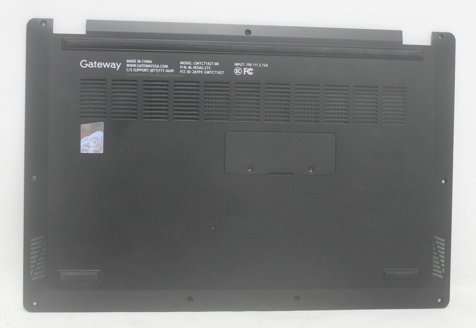 GWTC71427-BK-BASE-B Gateway Bottom Base Cover Gwtc71427-Bk Grade B