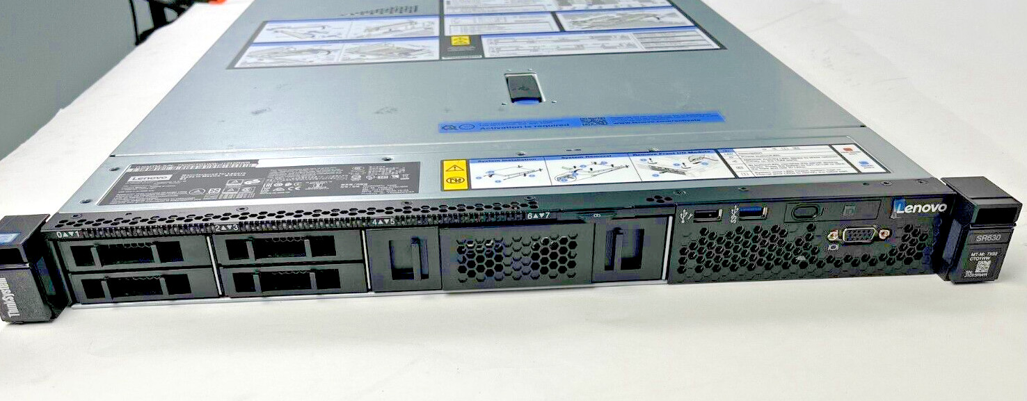LENOVO SR630 7X02-CT0 0 X0, 2 X HEAT SINK,2 X 750 POWER, WITH RAILS