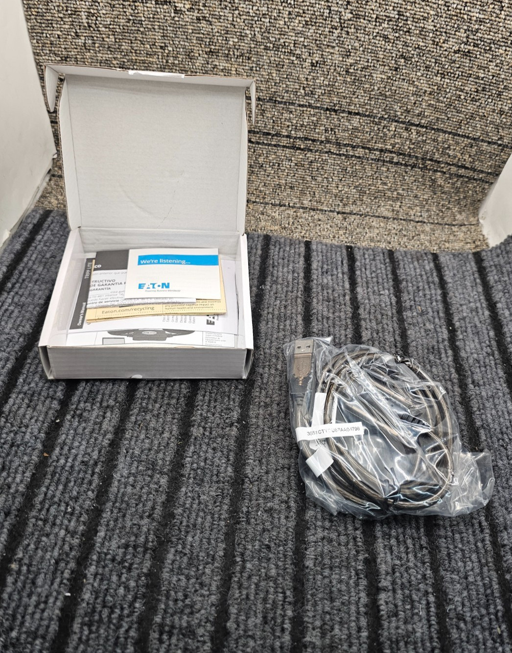 (QTY 2) EATON TRIPP LITE U209-000-R: USB To Serial Adapter RS232