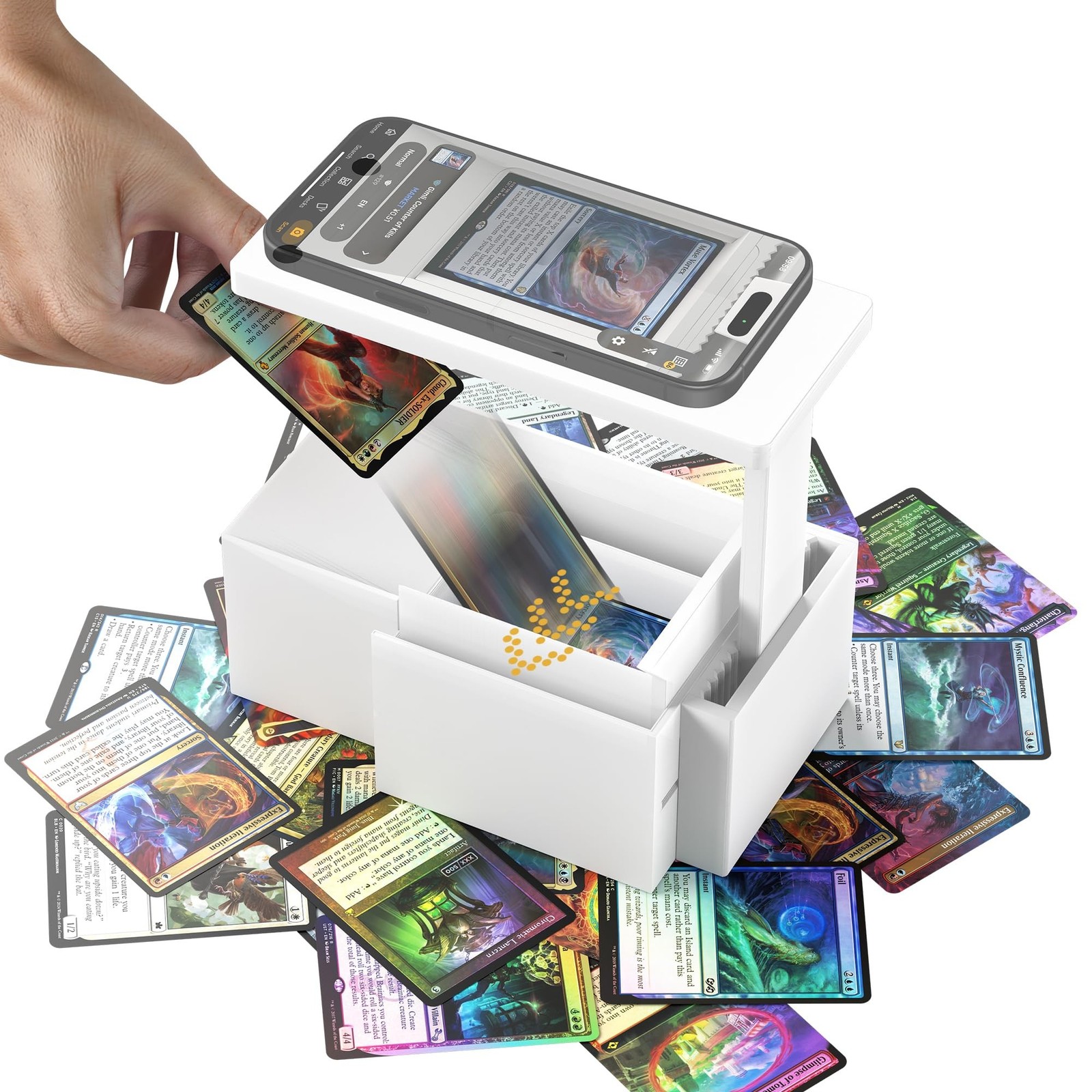 2025 Enhanced Trading Card Scanner, MTG Card Scanner Stand, Phone Stand MTG A...