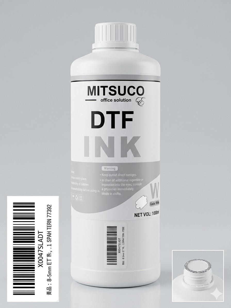 Mitsuco DTF Ink Office Solution - Net Vol 1000ML - White - Brand New 