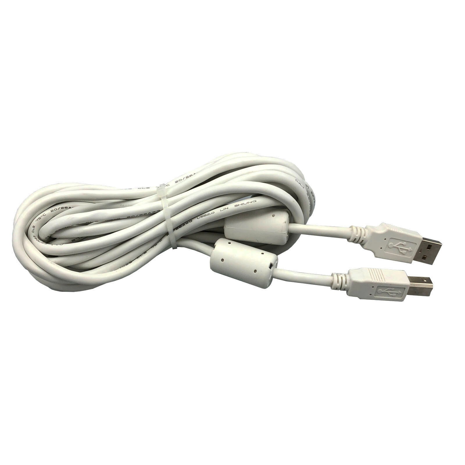 USB-A Male to USB-B Male Data Transfer Cable 16ft Printer Scanner for HP Dell