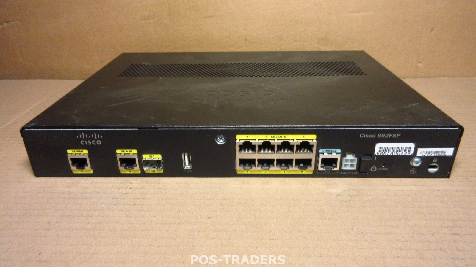 Cisco 892FSP C892FSP-K9 2xGE/SFP High Performance Security Router NO FRONT COVER