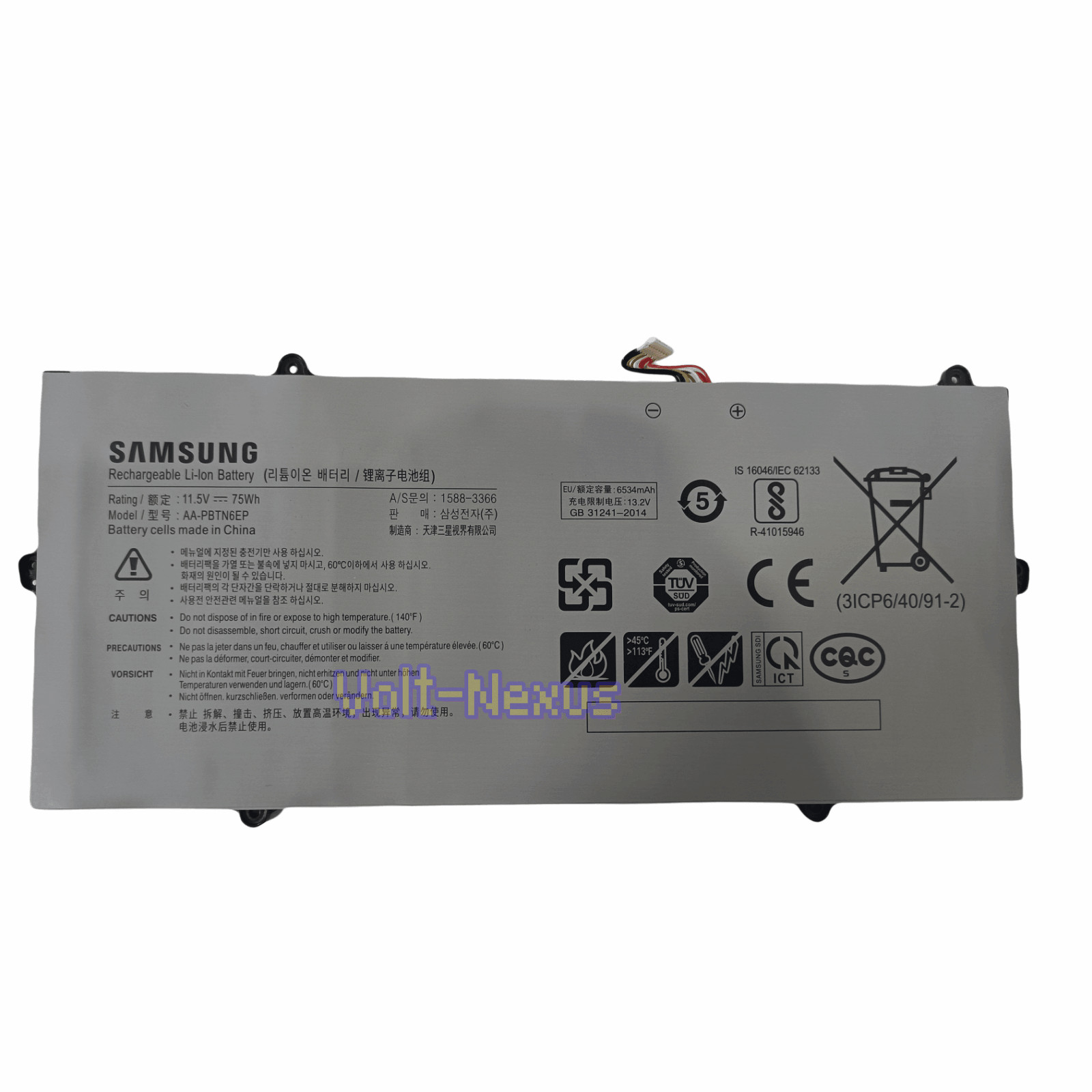 Genuine 75Wh AA-PBTN6EP 3ICP6/40/91-2 Battery for Samsung NP900X3T 900X3T-K01