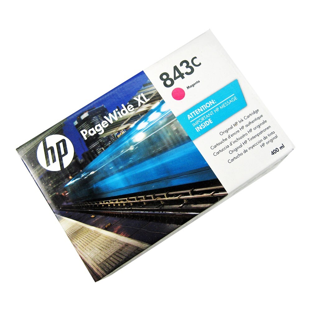 Genuine HP 843C Magenta Ink Cartridge 400ml HP PageWide XL 4000 4500 5000