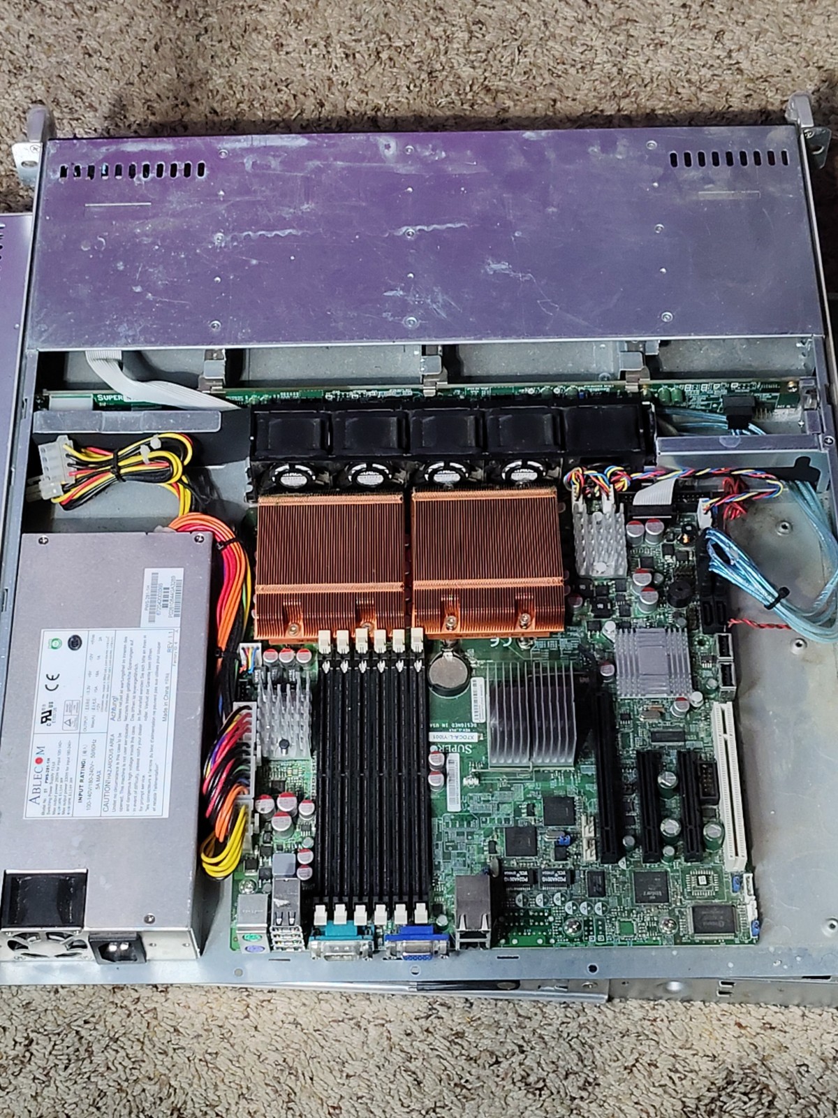 Supermicro X7DCA-L Server Rack- No ram Or Storage