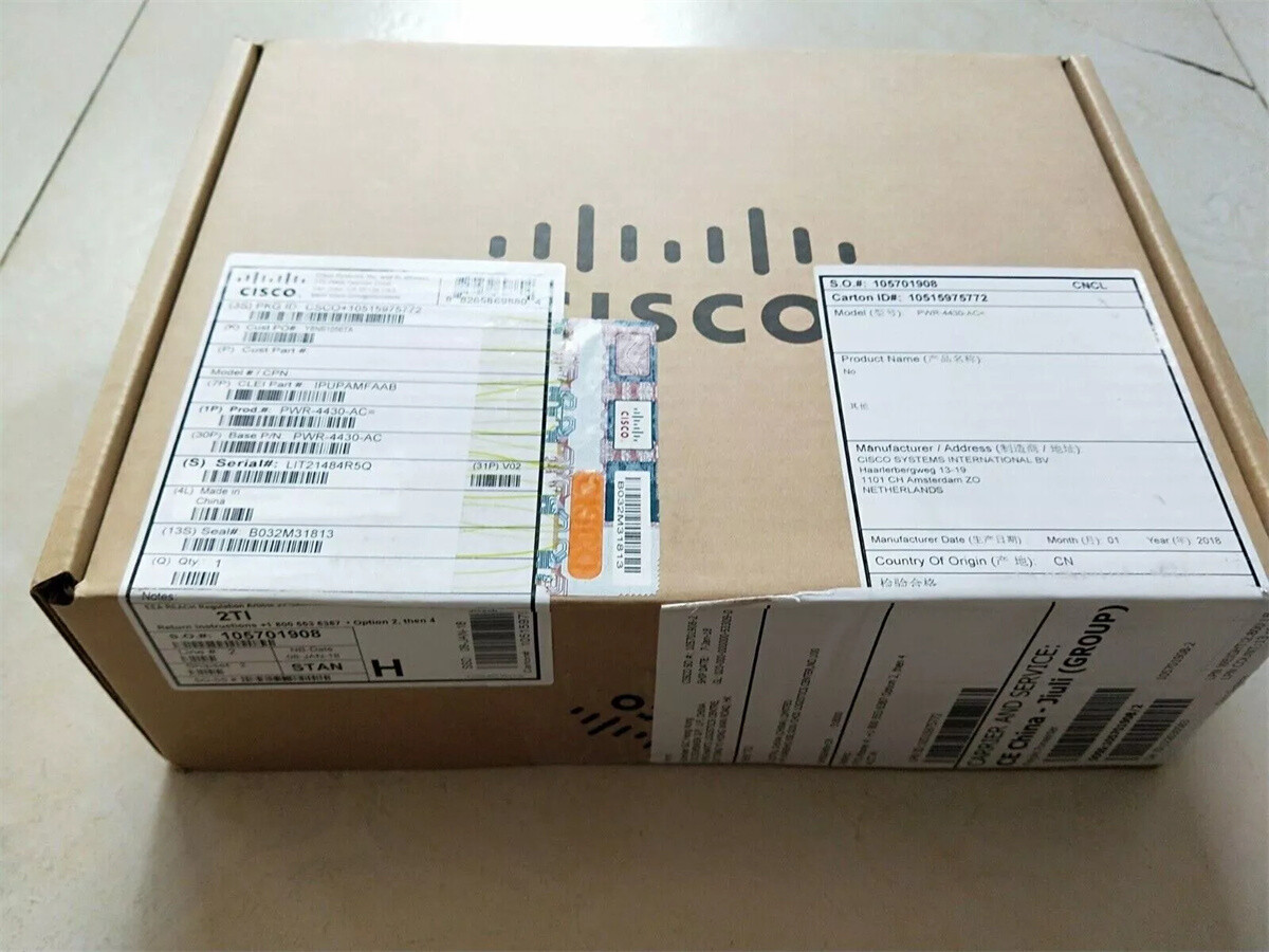 1pcs New Cisco PWR-4430-AC AC Power Supply for Cisco ISR-4430 